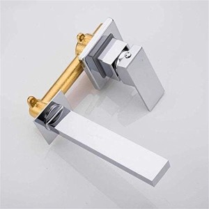Faucet Single Handle Brass Basin Faucets Wall Mounted Waterfall Sink Faucet Surface Chrome Finished Bathroom Mixer Tap Hidden Tap