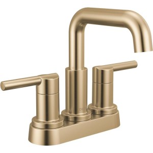 Faucet Nicoli Pull-Down Centerset Bathroom Faucet, Gold Bathroom Sink Faucet, Champagne Bronze 25849LF-CZPD