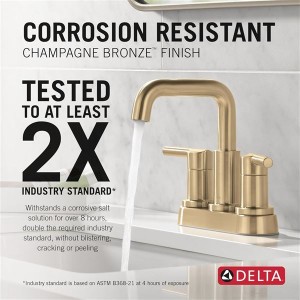 Faucet Nicoli Pull-Down Centerset Bathroom Faucet, Gold Bathroom Sink Faucet, Champagne Bronze 25849LF-CZPD