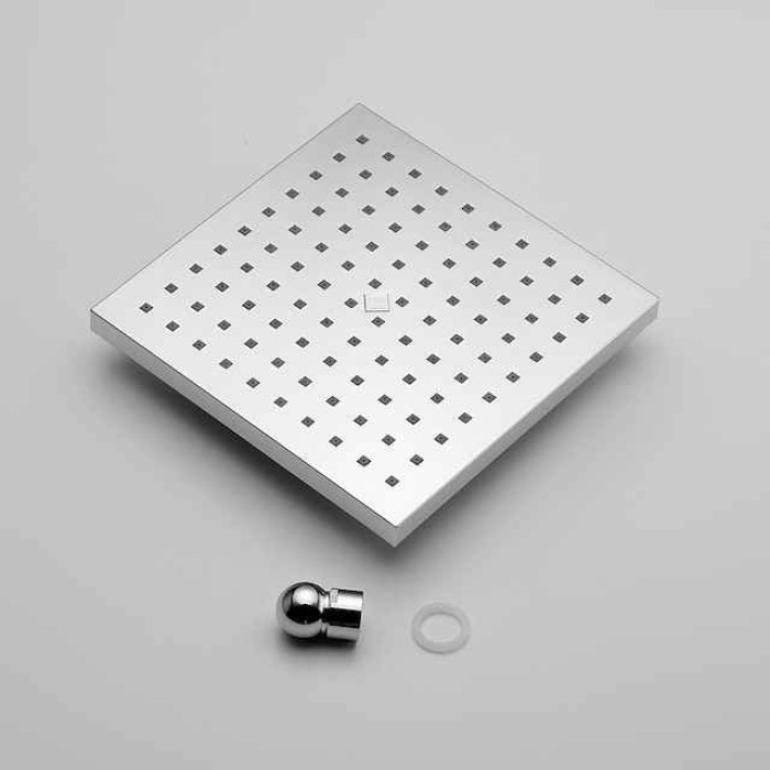 7.9 Inch Basics Rainfall Shower Head Rectangular/Contemporary Shower Head Polished Chrome