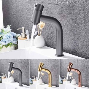 Bathroom Sink Faucet - Waterfall Electroplated Centerset Single Handle One HoleBath Taps