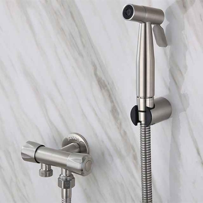 Single hole Bidet Stainless Steel Self-Cleaning Contemporary / Single Handle One Hole