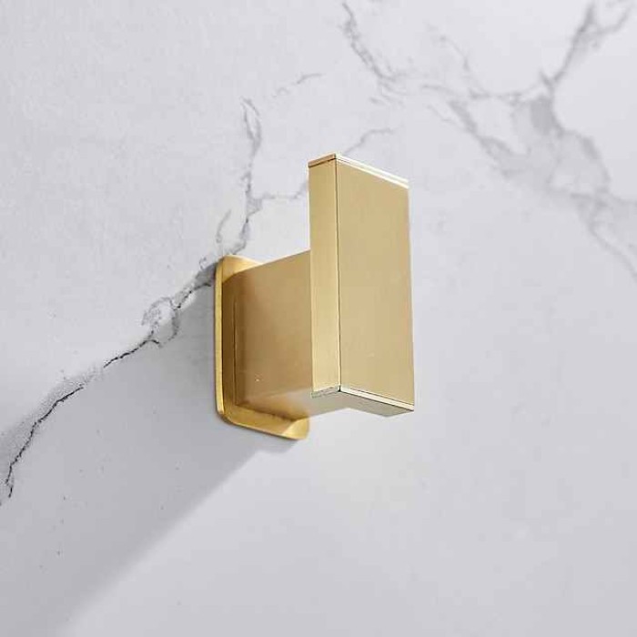 Robe Hook Creative Contemporary Modern Aluminum 1pc Bathroom Wall Mounted