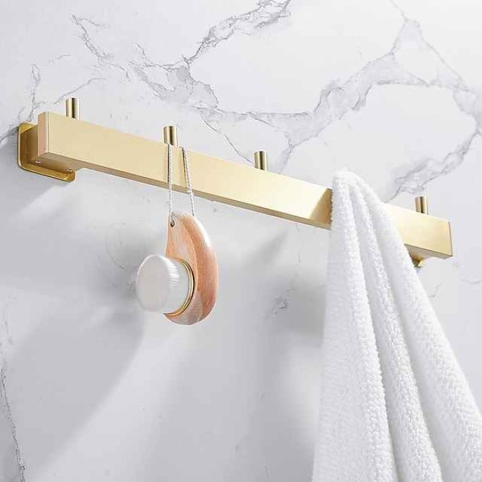 Robe Hook Creative Contemporary Modern Aluminum 1pc Bathroom Wall Mounted
