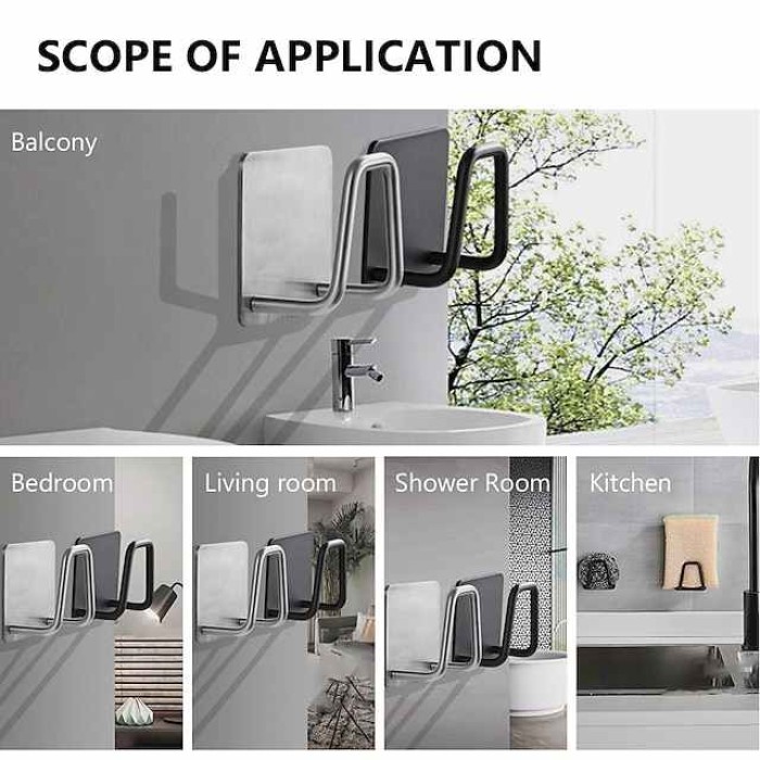 2 Pieces Bathroom Kitchen Sponges Holder Self Adhesive Sink Sponges Drain Drying Rack Stainless Steel Storage Holder Kitchen/Bathroom Sink Accessories