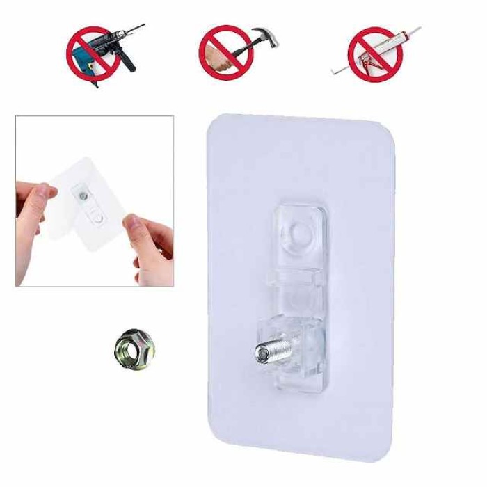 Adhesive Floating Shelves Non-Drilling,Display Picture Ledge Shelf U Bathroom Shelf Organizer for Home/Wall Decor/Kitchen/Bathroom Storage