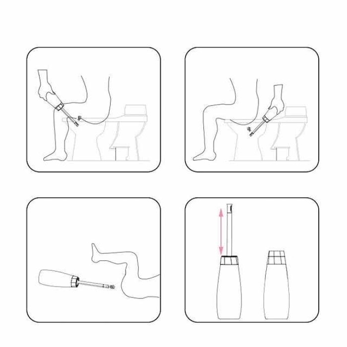 400 ml Travel Bidet Sprayer Bottle Protable Dual Head,  Shattaf Cleaning Set Pink Detachable Nozzle for Toilet Bathroom Postpartum & Feminine Care