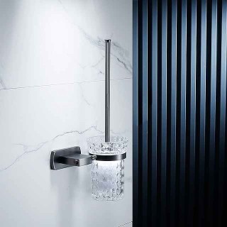 Toilet Brush Holder Cool Creative Antique Modern Brass 1PC Bathroom
