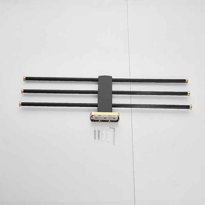 Towel Bar Cool / New Design Modern / Country Brass 1PC - Bathroom / Hotel bath 3-towel bar Wall Mounted