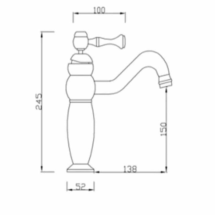 Classic Bathroom Sink Faucet in Electroplated Finishes, Widespread Single Handle Two Holes Bath Taps