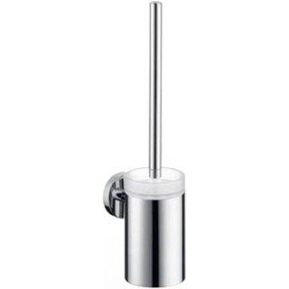 Toilet Brush with Holder Easy Install 15-inch Modern Coordinating Accessories in Chrome, 40522000