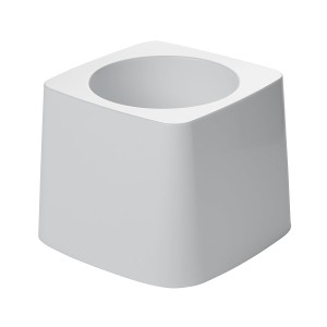 Toilet Bowl Brush Holder, White, Plastic, Compatible with Rubbermaid Toilet Brush, Pack of 24
