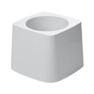 Toilet Bowl Brush Holder, White, Plastic, Compatible with Rubbermaid Toilet Brush, Pack of 24