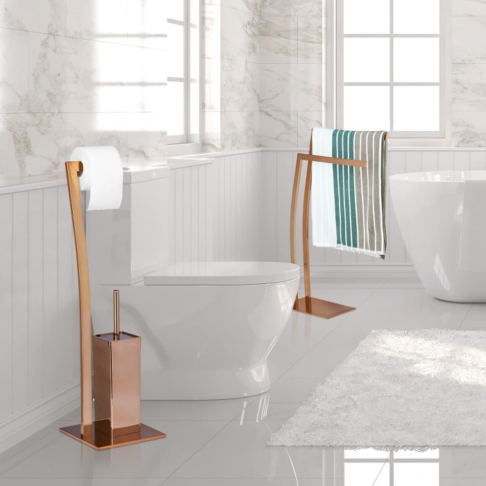 Toilet Brush and Holder  Toilet Paper Holder in Stainless Steel