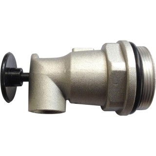 Self-Closing Barrel Faucet with Nylon Valve Head. for use with 15, 30 & 55 Gallon Plastic or Steel Drums