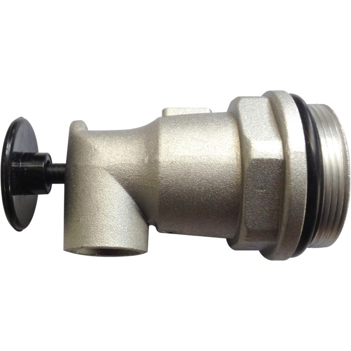 Self-Closing Barrel Faucet with Nylon Valve Head. for use with 15, 30 & 55 Gallon Plastic or Steel Drums