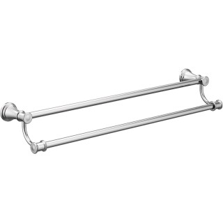 Chrome 24-Inch Bathroom Double -Towel Bar