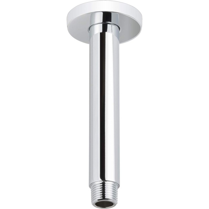 Ceiling Mounted Shower Arm and Flange - Polished Chrome