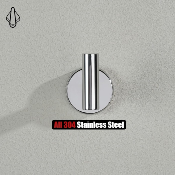 Bathroom Hardware Towel Bar Set, 5-Piece Bath Accessories Set Polished Chrome Wall Mount Includes 24 in Towel Bar