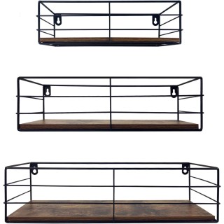 Floating Shelves Wall Mounted Set of 3, Hanging Storage Shelf
