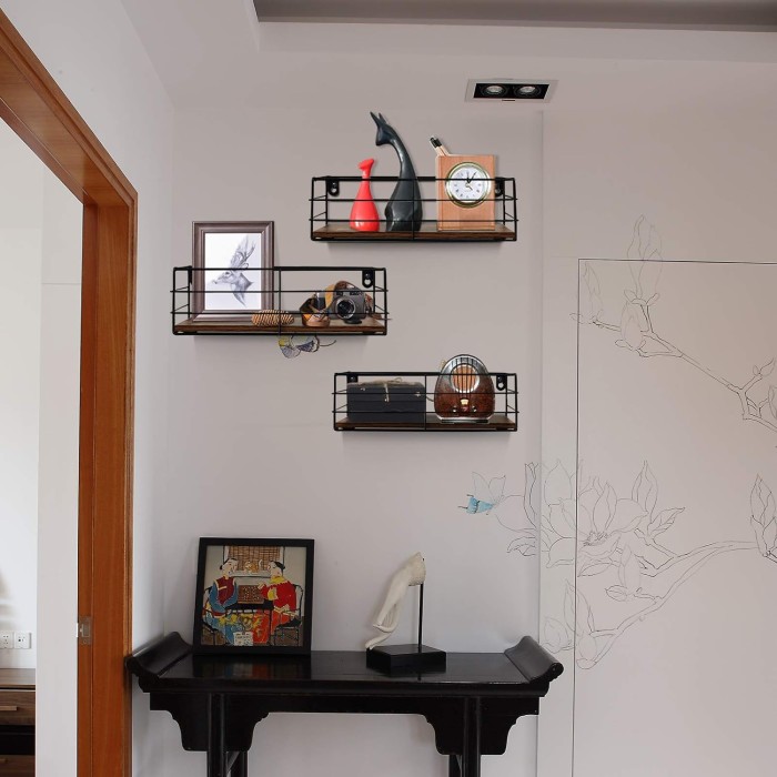 Floating Shelves Wall Mounted Set of 3, Hanging Storage Shelf