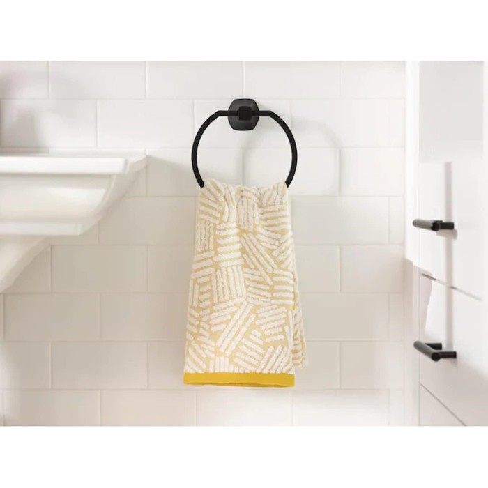 Matte Black Bathroom Set: 18" Towel Bar, Towel Ring & Toilet Paper Holder Set