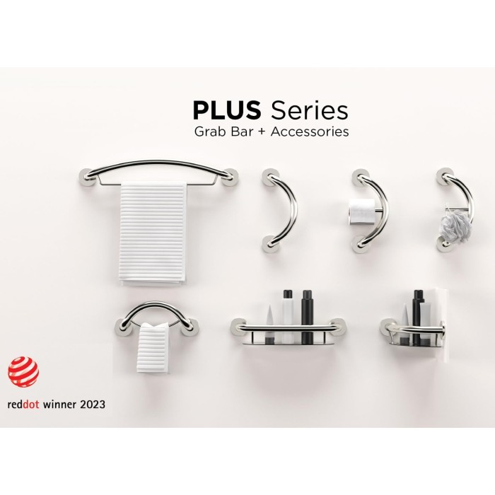 Plus Towel Bar 24 Inch, 2-in-1 Decorative Grab Bar ADA Compliant