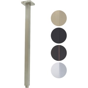 Shower Arm with Flange 24 Inches Ceiling Mount Square Straight Extender Extension Pipe Replacement