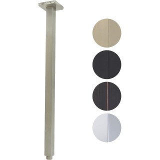 Shower Arm with Flange 24 Inches Ceiling Mount Square Straight Extender Extension Pipe Replacement