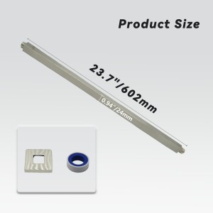 Shower Arm with Flange 24 Inches Ceiling Mount Square Straight Extender Extension Pipe Replacement
