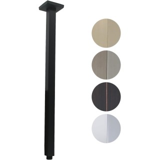 Shower Arm with Flange 24 Inches Ceiling Mount Square Straight Extender Extension Pipe Replacement