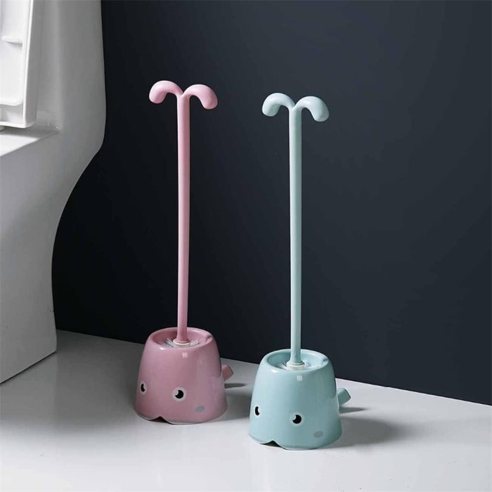Toilet Brush Cute Cartoon Toilet Brush Set Toilet Cleaning Brush