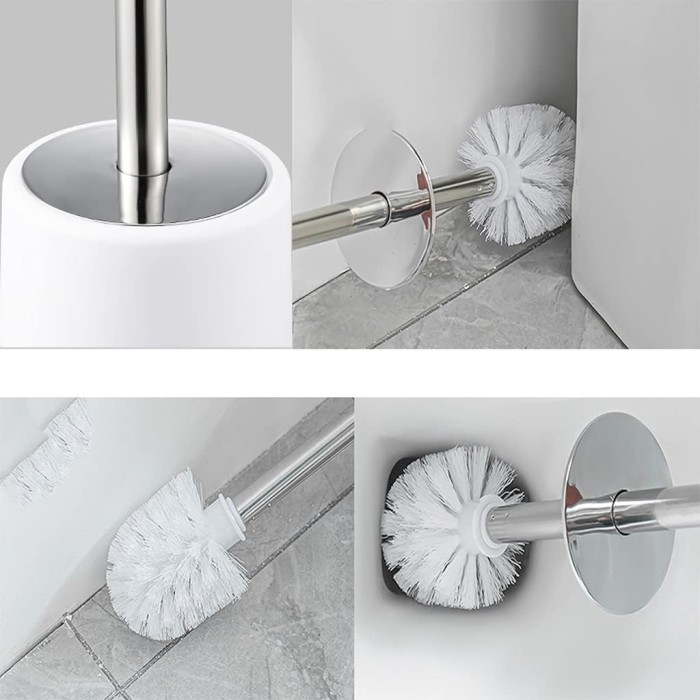 Bathroom Toilet Brush Toilet Brush Holder Household No Dead end Toilet Cleaning Brush Bathroom Soft Hair Toilet Bowl Brush
