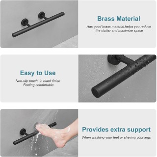 Shower Foot Rest for Shaving Legs Wall Mount Shower Foot Ledge Anti-slip Shower Foot Ledge foeInside SPA Bathrooms