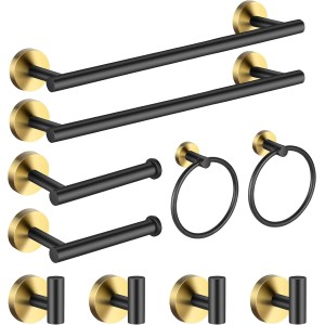 Bathroom Hardware Set 24 Inch, Brushed Towel Bar Rack Set
