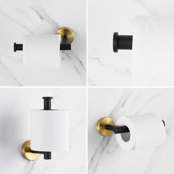 Bathroom Hardware Set 24 Inch, Brushed Towel Bar Rack Set