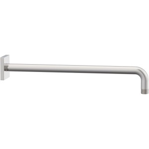 15-Inch Shower Arm with Square Escutcheon - Wall Mounted Shower Head Extension Pipe Arm with All-Metal Construction