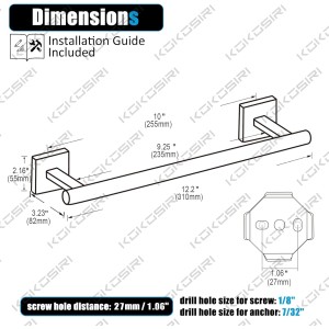 Towel Bars Robe Hooks Bathroom Towel Coat Hook Toilet Paper Holder Stainless Steel Wall Mount Oil Rubbed Bronze