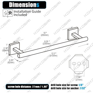 Towel Bars Robe Hooks Bathroom Towel Coat Hook Toilet Paper Holder Stainless Steel Wall Mount Oil Rubbed Bronze