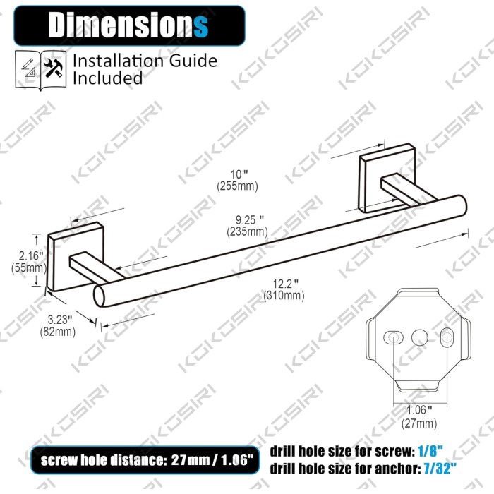 Towel Bars Robe Hooks Bathroom Towel Coat Hook Toilet Paper Holder Stainless Steel Wall Mount Oil Rubbed Bronze