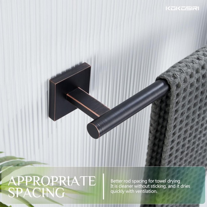Towel Bars Robe Hooks Bathroom Towel Coat Hook Toilet Paper Holder Stainless Steel Wall Mount Oil Rubbed Bronze