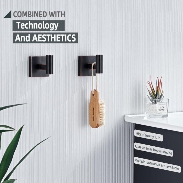 Towel Bars Robe Hooks Bathroom Towel Coat Hook Toilet Paper Holder Stainless Steel Wall Mount Oil Rubbed Bronze
