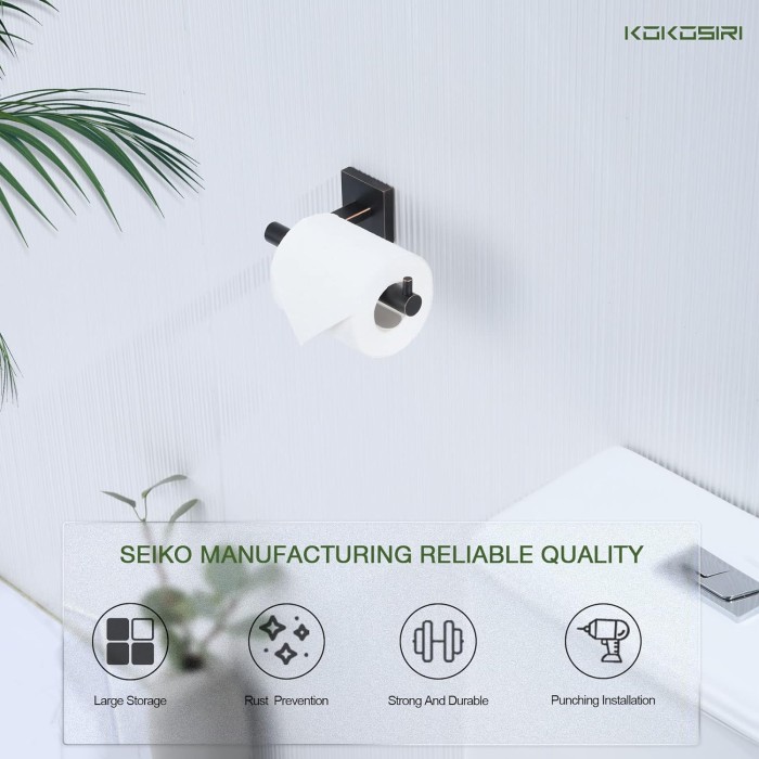 Towel Bars Robe Hooks Bathroom Towel Coat Hook Toilet Paper Holder Stainless Steel Wall Mount Oil Rubbed Bronze