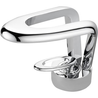 Modern Bathroom Faucets, Original Pierced Work Design Chrome Bathroom Sink Faucet, Solid Brass Single-Handle Bathroom Faucet
