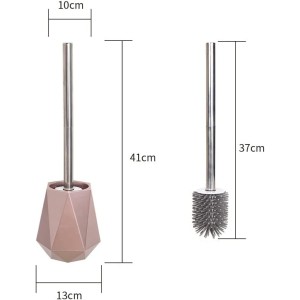 Toilet Bowl Brush Toilet Brush Wall-Mounted Or Floor-Standing Toilet Brush Holder Cleaning Brush Bathroom Accessories