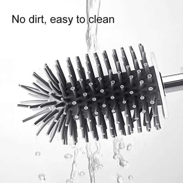Toilet Bowl Brush Toilet Brush Wall-Mounted Or Floor-Standing Toilet Brush Holder Cleaning Brush Bathroom Accessories