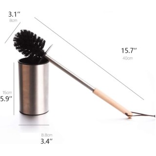 Toilet Bowl Brush Toilet Brush with Holder Stainless Steel Toilet Brush Holder Free Standing Brush