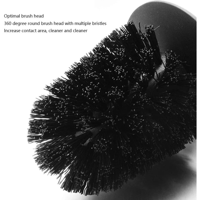 Toilet Bowl Brush Toilet Brush with Holder Stainless Steel Toilet Brush Holder Free Standing Brush