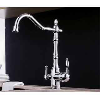 Kitchen Purify Faucets Mixer Tap Cold and Hot Rotation with Water Purification Features Kitchen Crane Tap Chrome