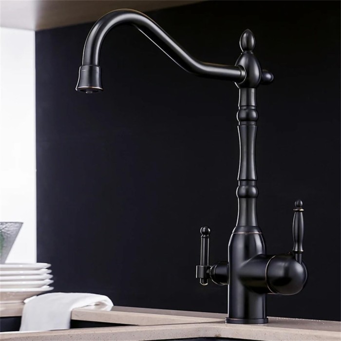 Kitchen Purify Faucets Mixer Tap Cold and Hot Rotation with Water Purification Features Kitchen Crane Tap Chrome